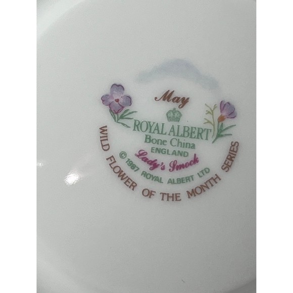 Royal Albert Flower of the Month Teacup in lady’s smock - Picture 7 of 10